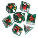 Green Resin Game Dice