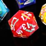 Custom Rainbow Resin Dice Set